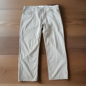 Brax Cooper Fancy Ultralight Pant Mens 36x25 Short Tan Stretch $398